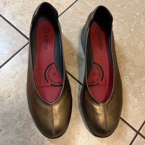 Saydo Sonia Anthracite Satin Slip On Shoe Women’s Size 41(US 10.5)